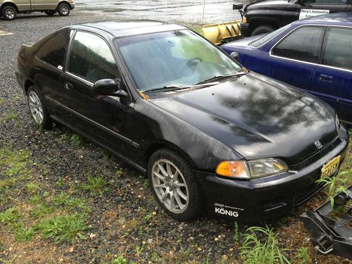 Black honda civic ex coupe 1994 not running 213,000 miles