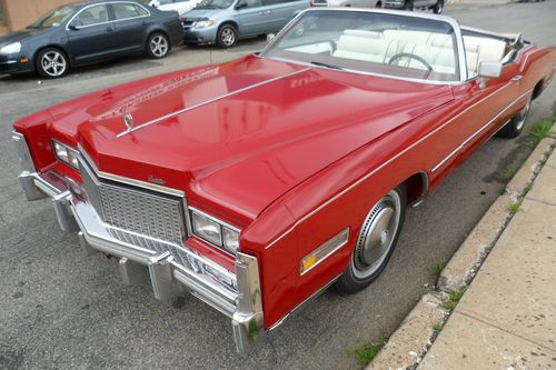 1976 cadillac eldorado convertible with  '' no reserve''