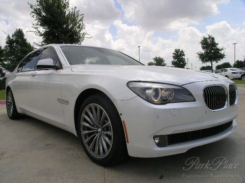 2011 750li mineral white/oyster lux seating cold wx l@@k!!
