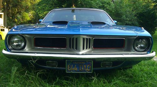 1974 plymouth `cuda full restoration california car