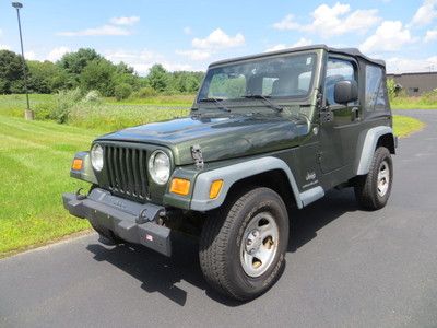 Wrangler 4x4 6 speed manual stick convertible smoke free in great condition