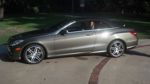 Mercedes e550 convertible 2011, special edition olivine gray