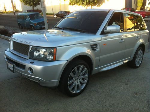2006 range rover sport supercharged silver  black leather clean carfax certified