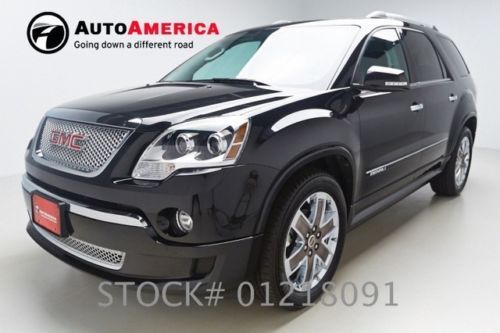 18k one 1 owner low miles 2012 gmc acadia denali nav sunroof leather rear ent