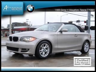 2009 bmw certified pre-owned 1 series 2dr conv 128i