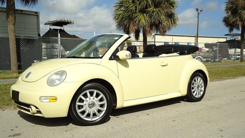 2004 vw beetle gls convertible 5 spped , low miles , true one owner !!
