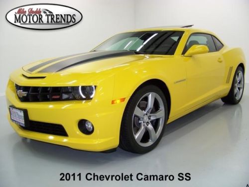 2011 chevy camaro 2ss ss rs pkg hud roof stripe pkg leather htd seats brembo 28k