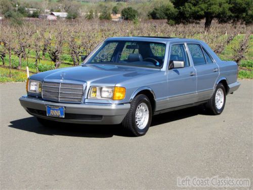 1985 mercedes w126 380se ---16,000 original miles---one-owner--california car--
