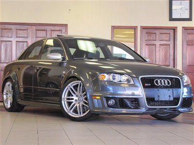2007 audi rs4 quattro gray/blk 6spd 1-owner only 17k navigation pdc xenon ipod