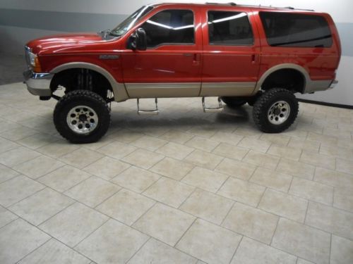 01 excursion limited leather 4x4 lifted new tires 7.3 diesel we finance texas
