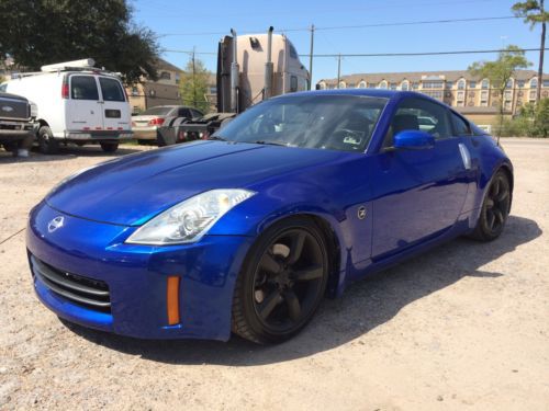 2006 nissan 350z coupe blue clean manual 6 speed