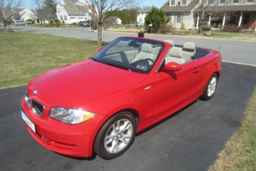 2009 red bmw 128i convertible for sale by original owner
