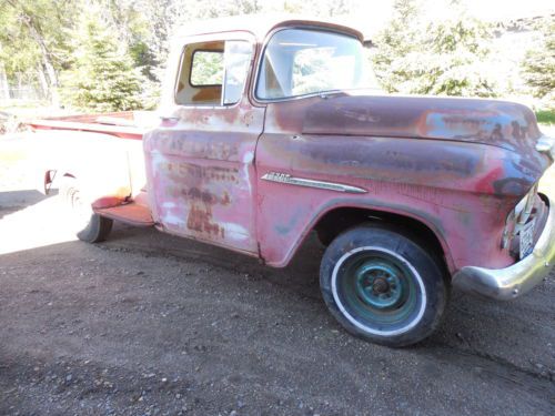 1955 chevy pickup truck original patina rat rod project sun baked  no reserve