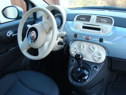 2013 Fiat 500 Pop Hatchback 2-Door 1.4L, AUTOMATIC with 865 Miles-Like New!, image 4