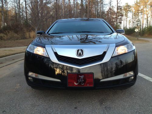 2009 acura tl! tech package! clean carfax! blk/blk! fully loaded! navigation!