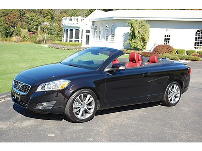 2012 volvo c70 convertible t5 navigation loaded rare color service included deal