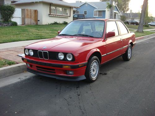 1988 bmw e30 325 coupe 5spd red zinnoberrot lots of photos and video