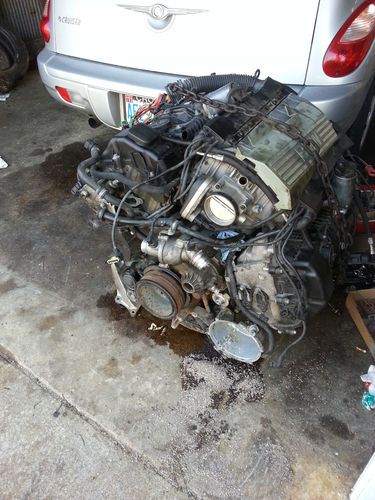 Bmw 745 4.4 engine with sensors and harness complete whole