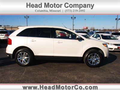 2011 ford edge sel lmt'd awd  4 dr auto, warranty, gas, low miles 3.5l v6 white