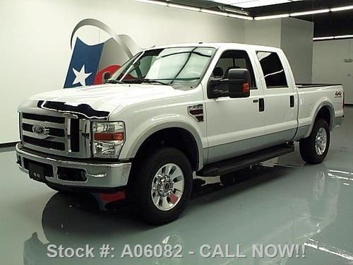 2008 ford f-250 lariat crew diesel 4x4 sunroof nav 36k! texas direct auto