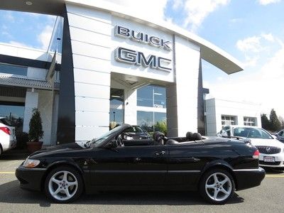 2001 saab 9-3 viggen convertible ,triple black with only 46,000 miles !finance !