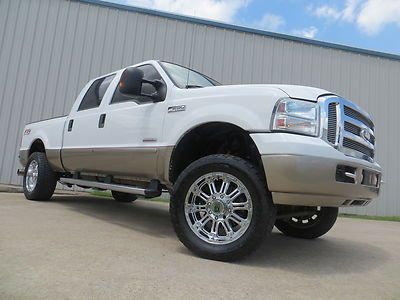 06 f250 lariat (lifted) power-stroke fx4 xd-wheels rancho hid grill exhaust tx !