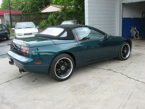 96 300zx convertible! 83k miles! no reserve!!! cobalt green pearl! non turbo
