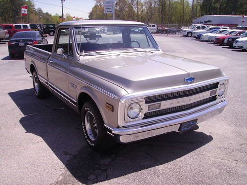 1970 chevy c-10 custom 350 v8 350 trans factory p/s &amp; a/c drives great