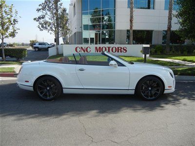 2011 bentley continental gt gtc supersports super sports / white / low miles