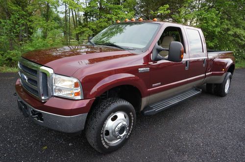 2006 ford f350 crew cab dually diesel lariat 4x4 loaded  near perfect  20900 obo