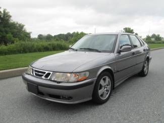2002 saab 9-3 se turbo stick shift low reserve loaded leather moonroof 5 speed