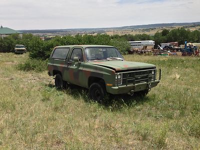 1986 m1009 chevrolet blazer cucv