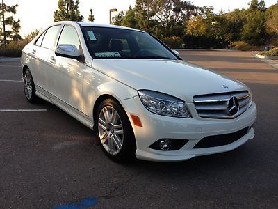 09 mercedes benz c300 e85 flex 36k miles fully loaded salvage w histo pics bmw