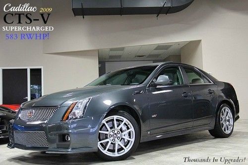 2009 cadillac cts-v 6 speed upgrades only 20k miles navigation corsa exhaust wow