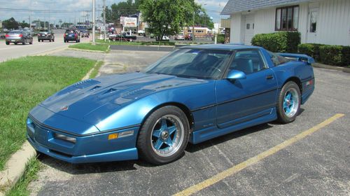 Pristine 1987 nassau  blue metallic  corvette -greenwood addition 37k miles