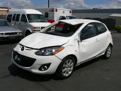 2012 mazda 2 touring - only 20k miles! salvage! wrecked! cheap! $99 no reserve!