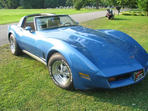 1981 chevy corvette 62,750 miles bright blue metallic automatic garage kept