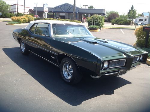 Original 1 owner 1968 pontiac gto convertible 64k original miles original papers