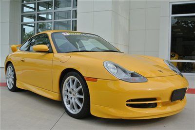 2000 porsche 911 carrera speed yellow - 6 speed manual - aero package - serviced
