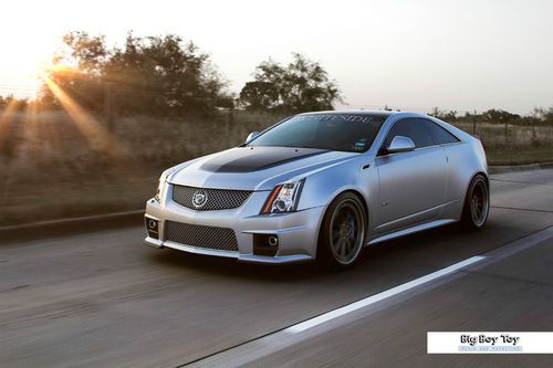 2013 cadillac cts v coupe silver frost rare! wsc - 750