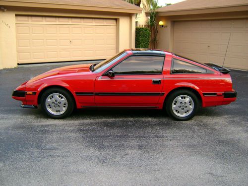 1985 300zx turbo - 5spd. all orig - 38000 mi - red/tan - loaded &amp; garaged / mint