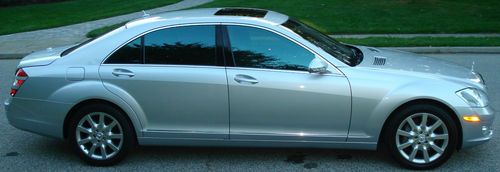 2007 mercedes s550 1 owner 57k miles silver/black garaged showroom cond!!