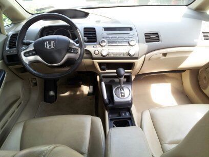 2008 honda civc ex-l  4-door, white, leather interior