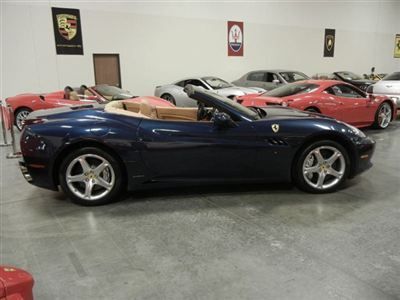 2009 ferrari california low miles / tdf blue with beige / great service history