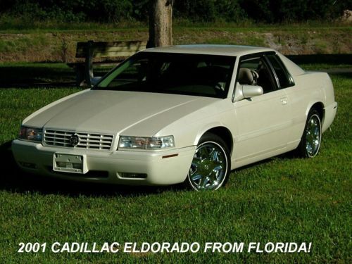 2001 cadillac eldorado in pearl white from florida! like new throughout the best