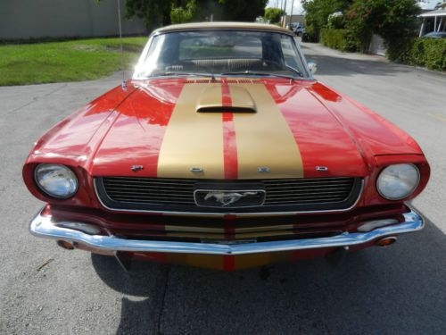Rare 1965 ford mustang convertible, shelby gt350 package, power top, lo resrv