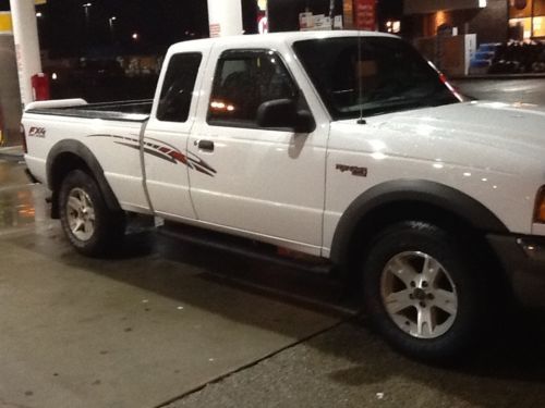 Find used 2003 Ford Ranger 4x4 fx4 135k 4wd white super ...