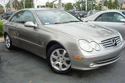 2003 mercedes benz clk 320 coupe v6 brilliant silver3.2l clean carfax sunroof