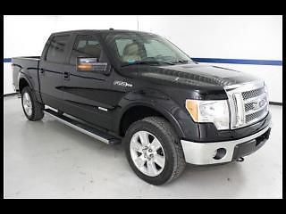 11 ford f150 4x4 crew cab lariat ecoboost v6, ford certified with leather seats!
