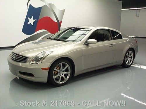 2003 infiniti g35 coupe 6-speed htd leather sunroof 70k texas direct auto